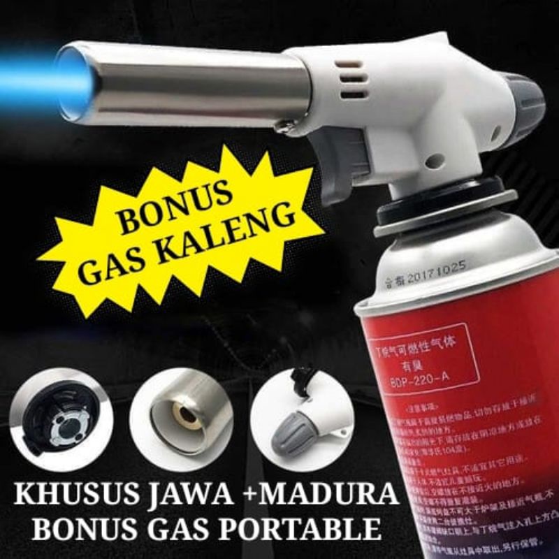 Flame Gun + Gas Portable | Gas Torch | Kepala gas Torch | Torch