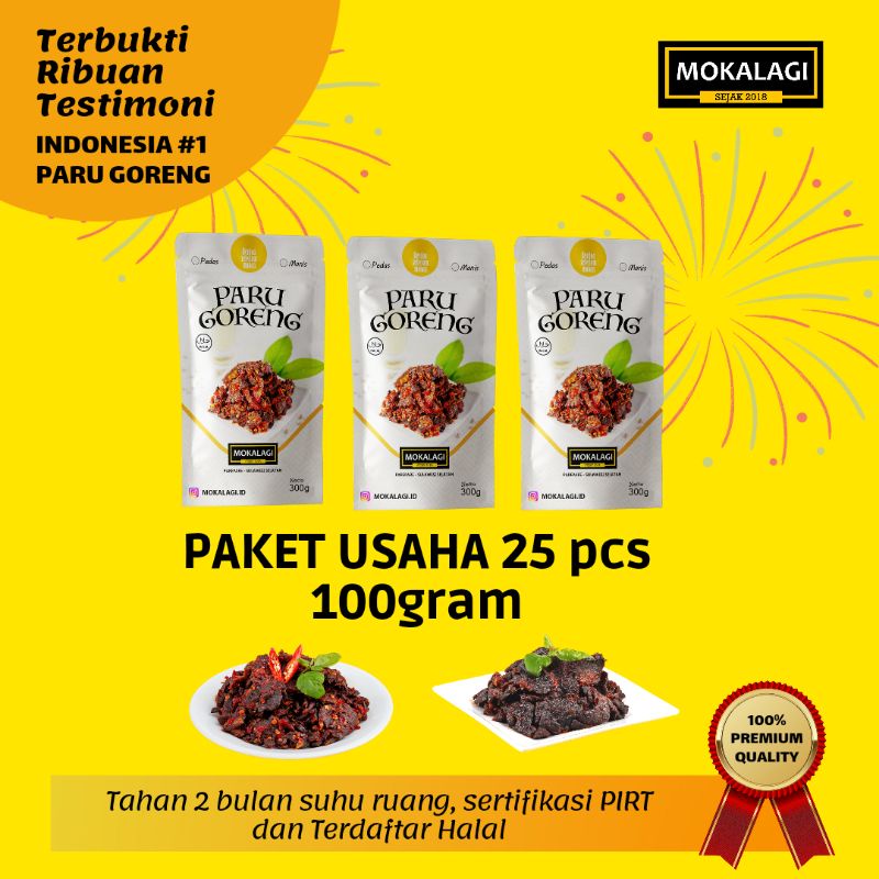 

PAKET USAHA 25 Pcs Paru Goreng 100gr