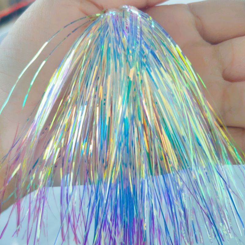 240 Helai Skirt Berlian Bulu Mutiara TOP KILAP VCD ✓1ikat  Benang mutiara Aurora Threads CVD✓ Umpan 