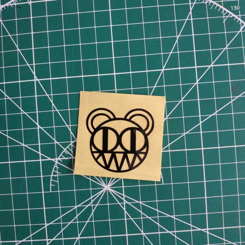 

radiohead vinyl sticker