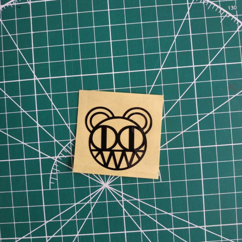 radiohead vinyl sticker