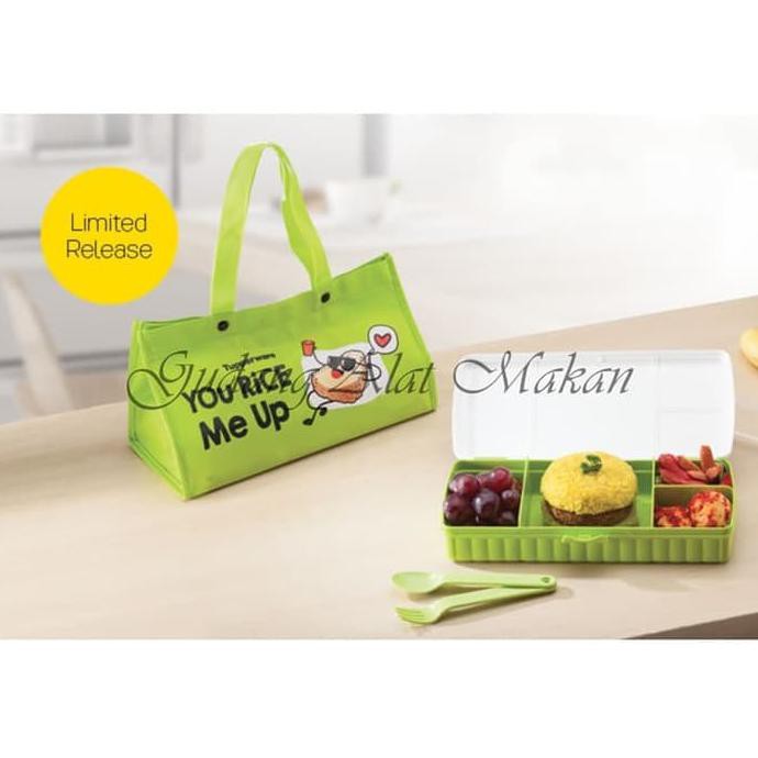 Promo Tupperware Lunch Keeper Rectangular Hijau Promo Agustus Limited