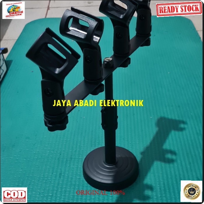 G549 STAND TIANG HOLDER MIC CABANG 4 IN 1 STANDING PENYANGGA PELINDUNG SEGALA MIC HANDLE VOKAL PEGANGAN GANTUNGAN PROFESIONALBISAUNTUK SEGALA JENIS ACARA PANGGUNG PRAKTIS DAN PORTABLE PRODUK NERKHUALITAS HARGA TERJANGKAU