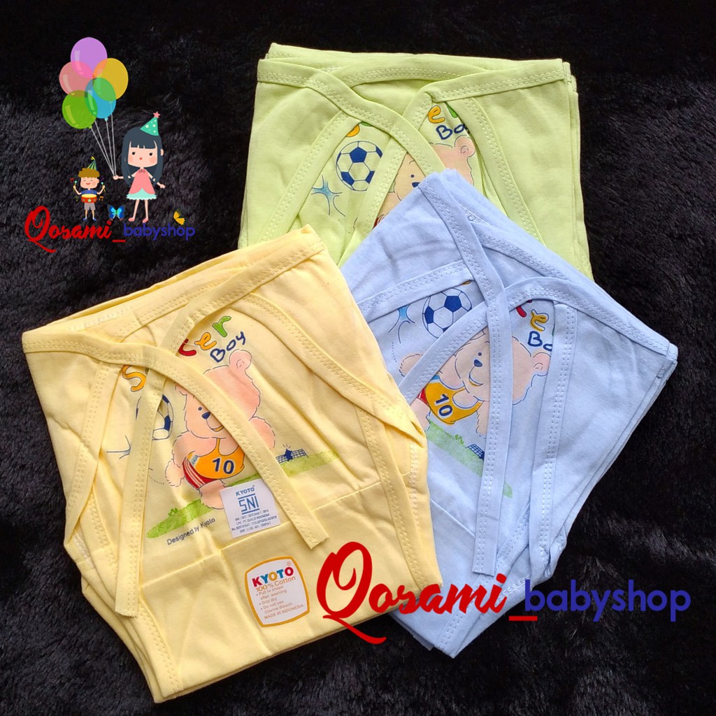 KYOTO 6 pcs Popok Tali Bayi Motif Warna SNI