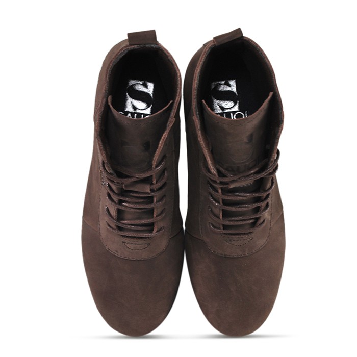 Sauqi NVM High Boots Hitam Sepatu Formal Pria Wanita Original Kulit Asli  Boots  Kulit Asli (CH) - Cokelat