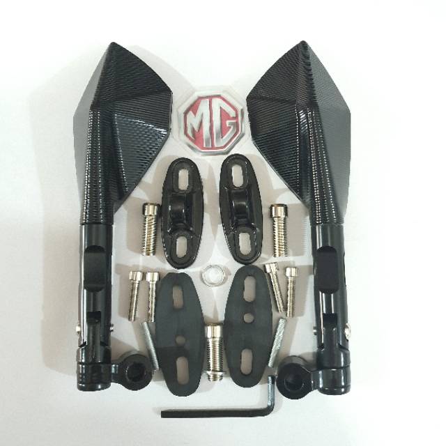 Spion tomok cnc full warna Hitam / Spion motor tomok cnc full warna Nmax Aerox Pcx Vario Mio Beat