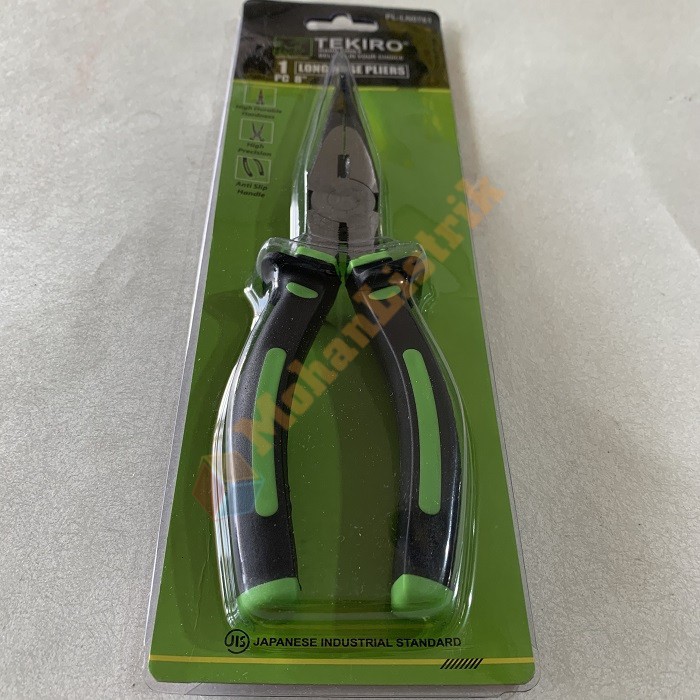 Tang Lancip TEKIRO 8&quot; PL-LN-0761 / Long Nose Pliers /Tang Cucut TEKIRO