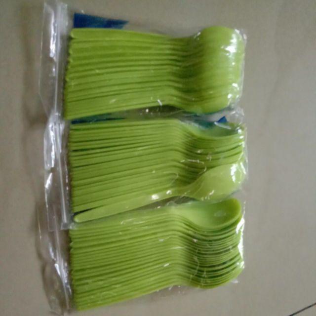 Sendok Makan Hijau Muda Merek Fim Harga 1 Pack Isi 25 Pcs