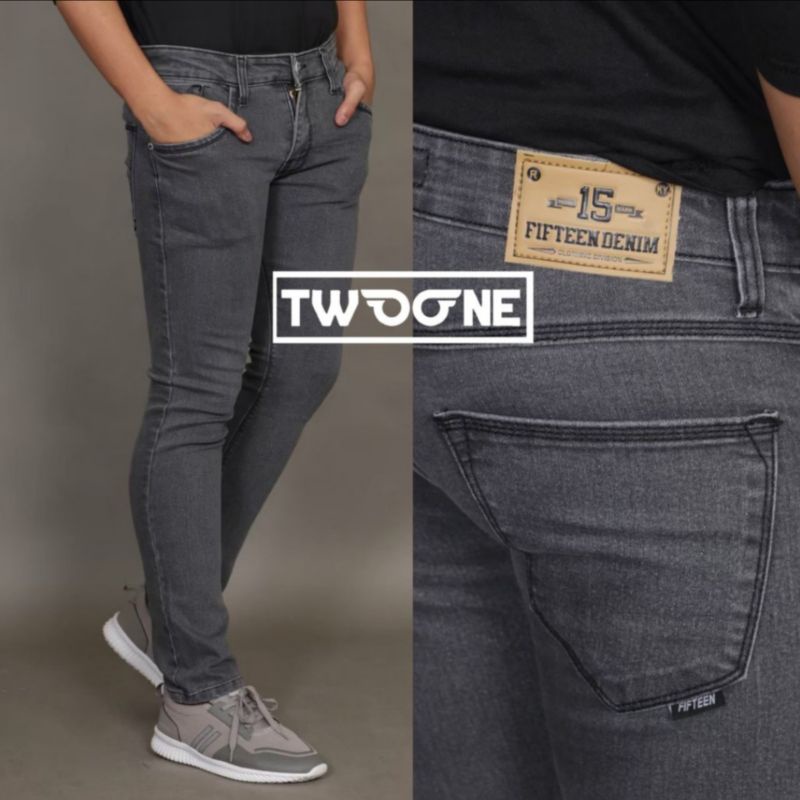 Celana Jeans Pria Slimfit/Jeans Fifteen Denim