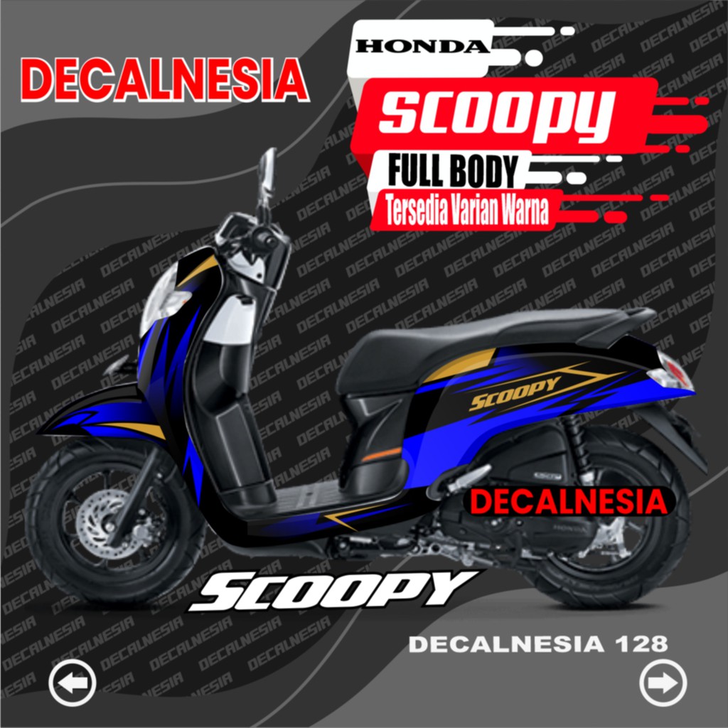 Decal Scoopy Modifikasi Variasi Racing Stiker Motor Scoopy - Sticker Scoopy 2017 2018 2019 2020