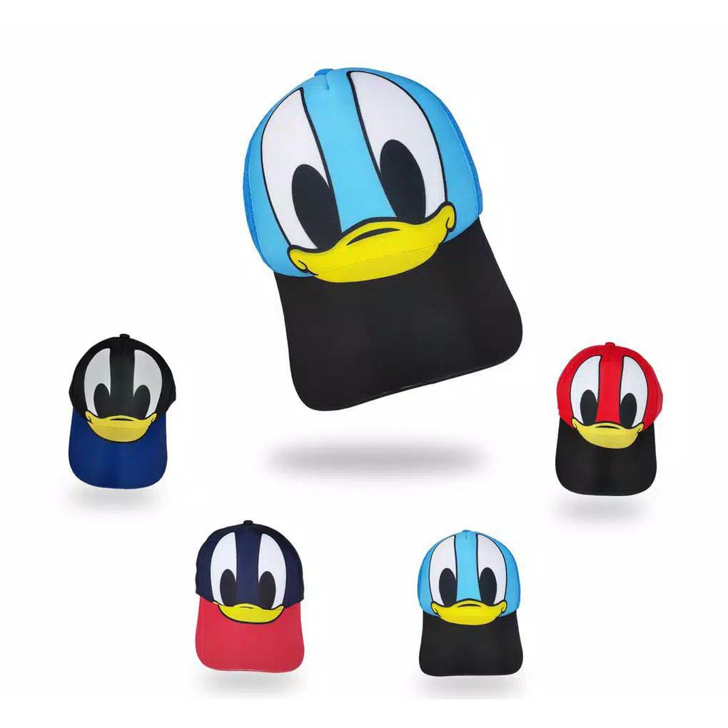 Topi Anak Perempuan Laki Laki Donal Bebek Motif Kartun