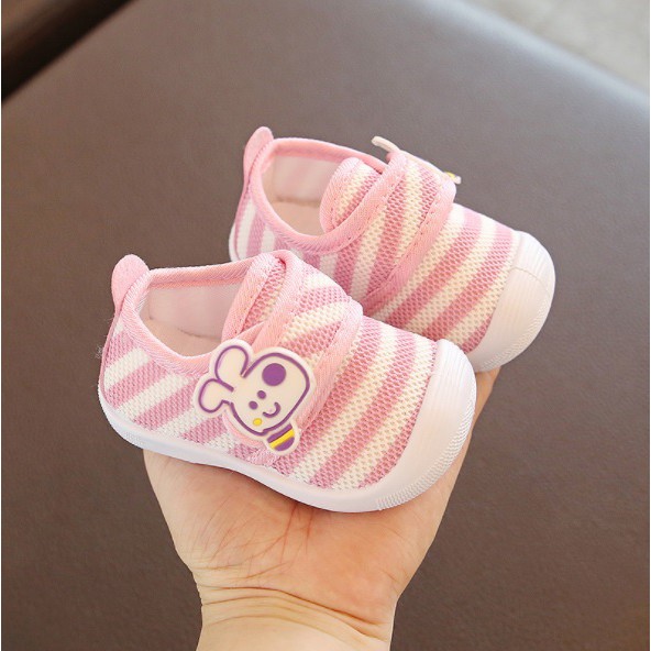 B19 - Sepatu cit-cit bayi / anak import motif bee stripes