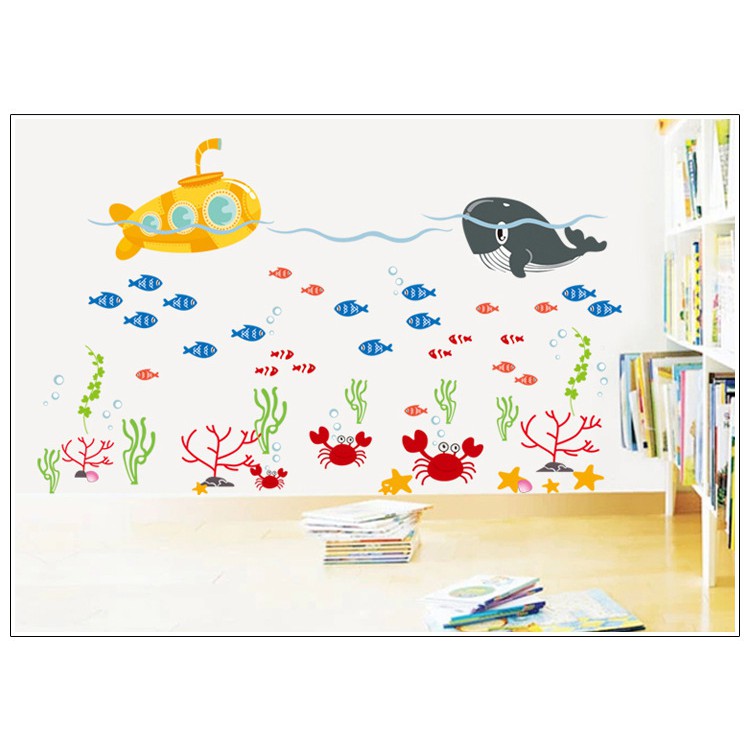 Reliza Wall Sticker Paket Ramadhan Ikan Fish Toilet Stiker Dinding