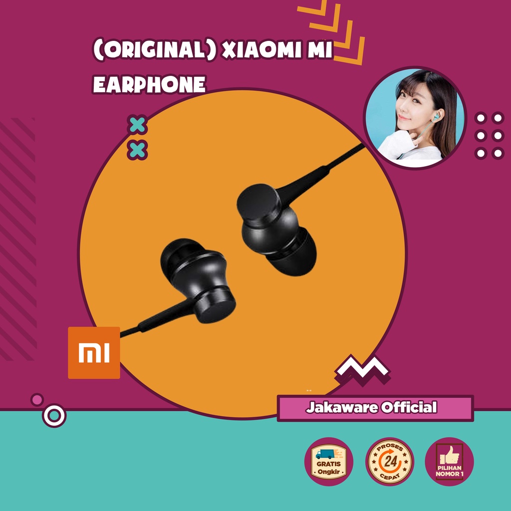 XIAOMI MI PISTON HUOSAI 3 EARPHONE ORIGINAL ORI HEADSET HETSET HEADPHONE SMARTPHONE HP HANDPHONE AND