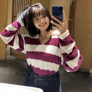 Sweater Fuji Crop Top Polo Knit Kerah Blaster Atasan Rajut Wanita