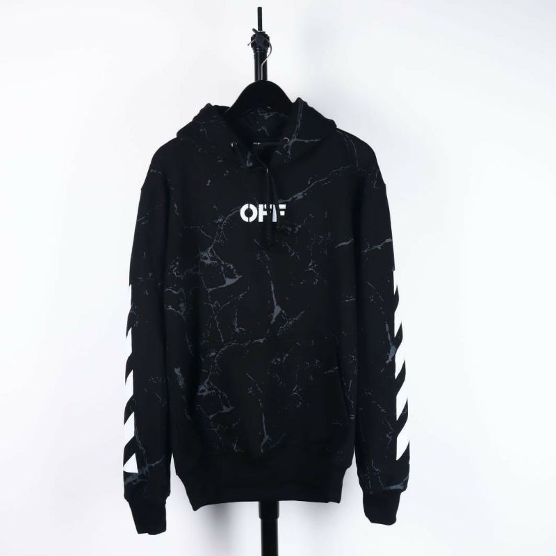 Jaket Sweater Hoodie Off White Marble Premium Murah