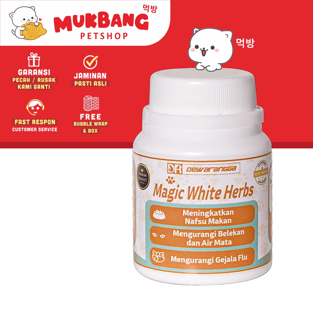 Dewarangga Ultima Balanced Vitamin Kucing Pelebat Bulu Anti Jamur Anti Rontok Magic White Herb Flu Ringan