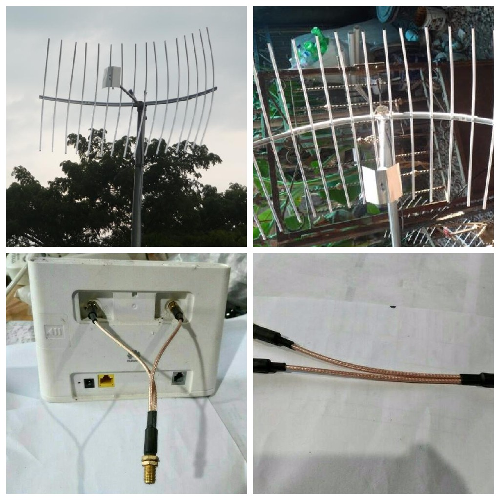 Antena Modem Router B310 B315 BL100 Grid 2 pigtail SMA Kabel 10M