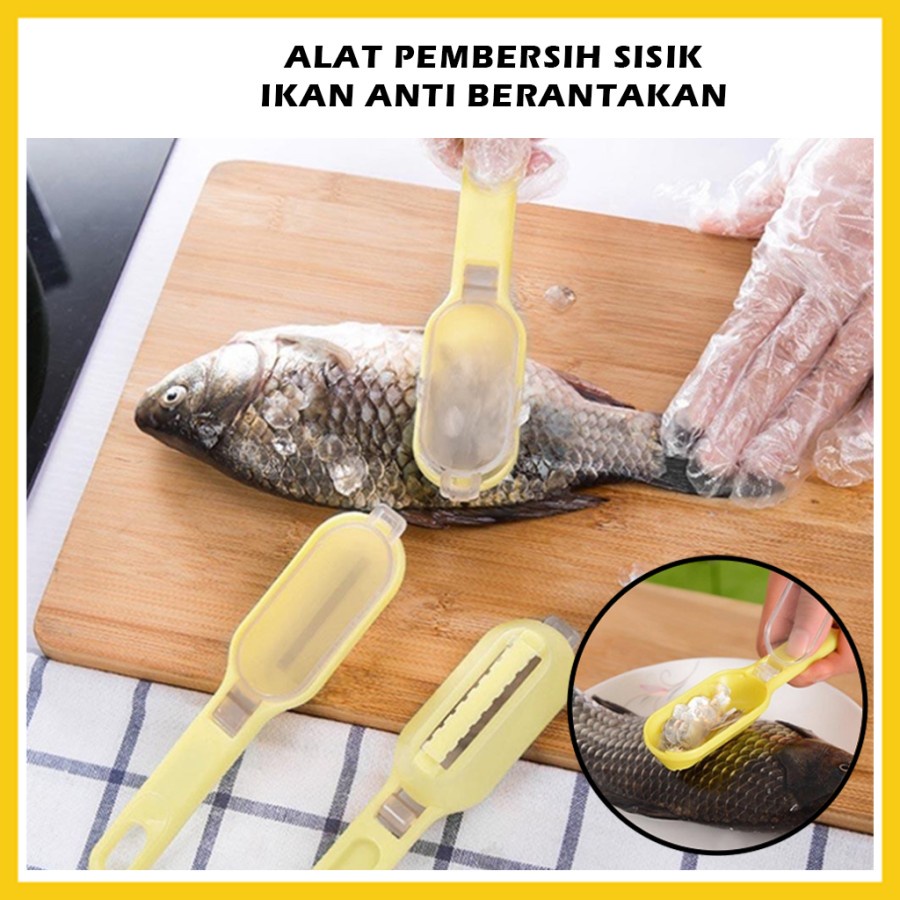 CLAUREIN Alat Pembersih Sisik Ikan Parutan Pemarut Fish Cutter Untuk Fillet Ikan