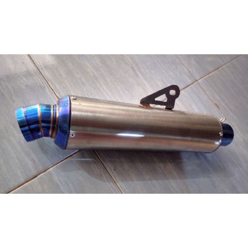 Slincer knalpot racing kompetisi jenong ujung blue polos CTS dsm LDR DPJ BSS fanterra JRX pekajaman 