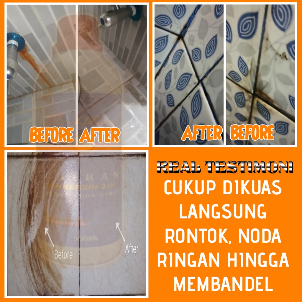 PEMBERSIH KERAK LANTAI KAMAR MANDI PENGHILANG KARAT PERALATAN DAPUR PANCI KOMPOR WAJAN MEMBANDEL