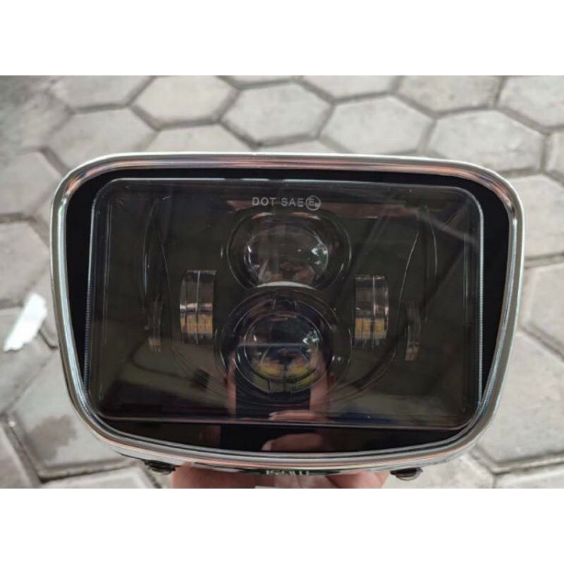 Lampu Daymaker Rx King + Ring Lampu Oval Ori + Batok Oval Ori