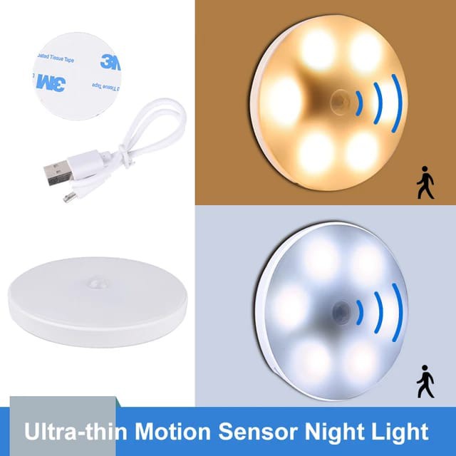 Lampu Led Sensor Gerak Otomatis / Led Induction Night Light /  Motion Sensor Led Light Usb Charging Pir Human Body Induction Lamp Bedroom Light