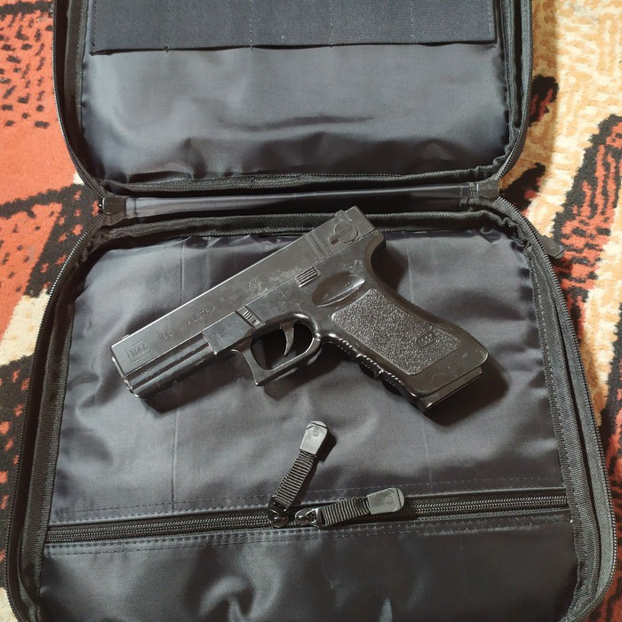 Tas Pistol Hand Gun Bag Range Case Glock Holster Gunbag Gun Bag Tas Senjata