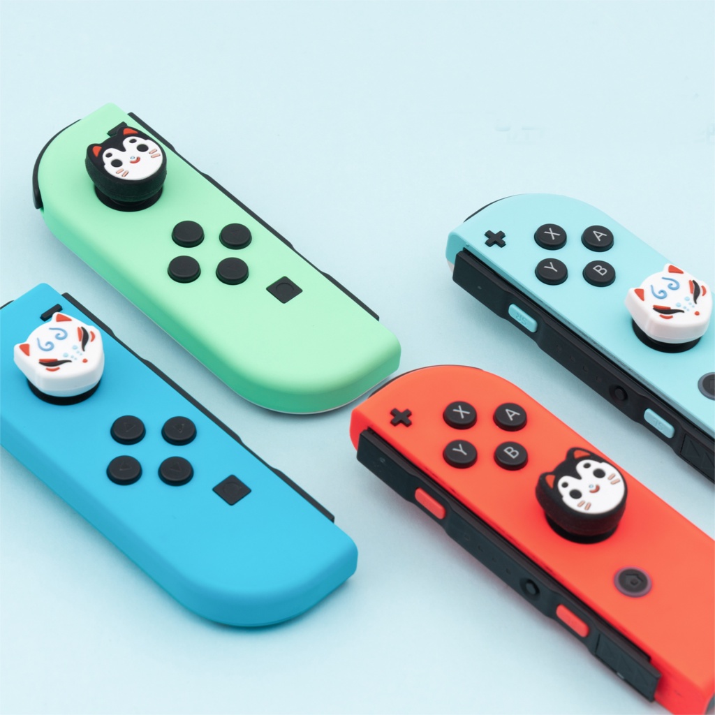 4pcs Cover Pelindung Thumbstick Joystick Motif Hewan Untuk Nintendo Switch Oled NS Lite