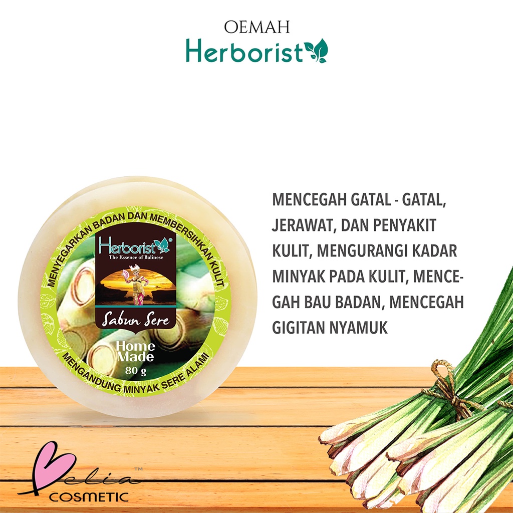 ❤ BELIA ❤ Herborist Sabun Sere | Temulawak | Frangipani | Beras Putih | Beras Merah | Beras Hitam | Lemongrass | Curcuma | Frangipani | Milk Rice Soap 80g | 160g BPOM