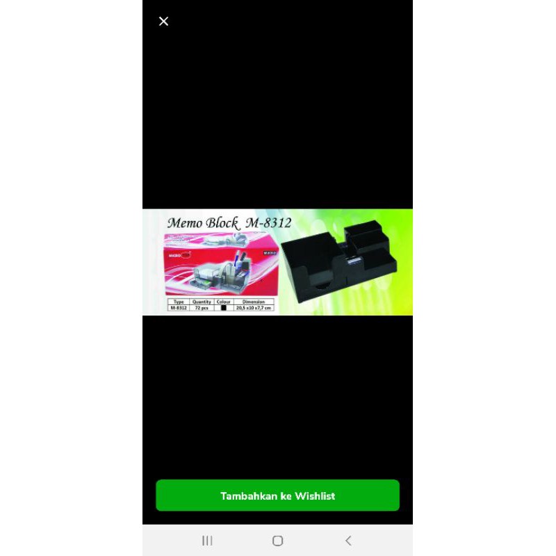 Desk Set Microtop / tempat alat tulis