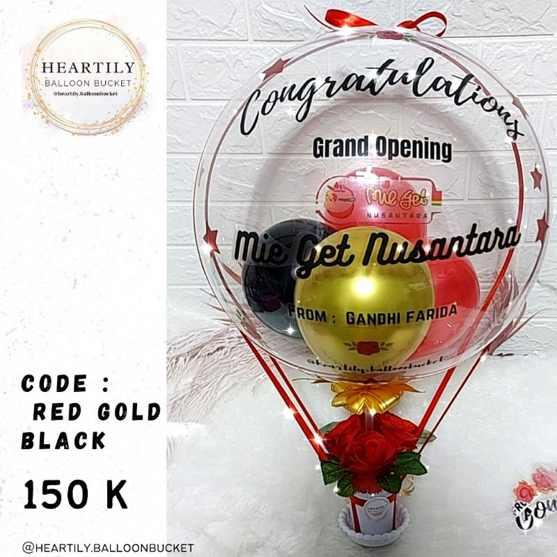 Jual Ready Jakarta Hari Jadi Buket Balon Balloon Bucket Balon Wisuda Snack Balloon Bucket