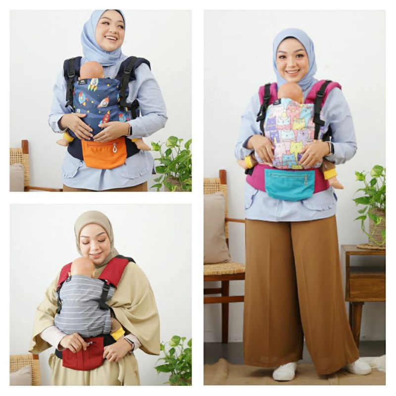 SSC ( Soft Structured Carrier) Nana Baby Carrier Maxima Light Gendongan Bayi M-Shape