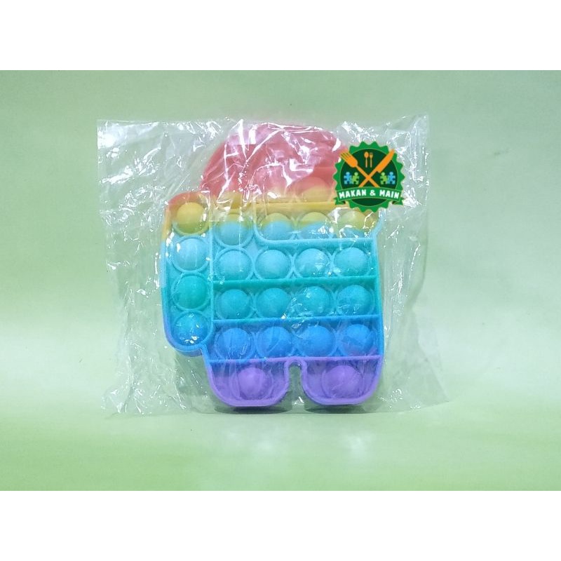 Mainan Fidget Pop it BTS Lucu Melatih Gerak Motorik Anak SNI XB001 004-8