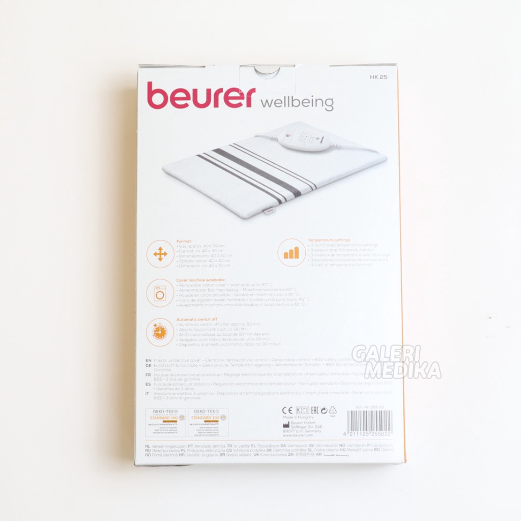 Beurer HK25 / HK 25 / HK-25 Heating Pad - Bantal Penghangat