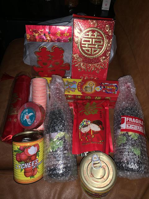 Payung Lipat Sangjit/payung Merah Shuang Xi/perlengkapan Wedding