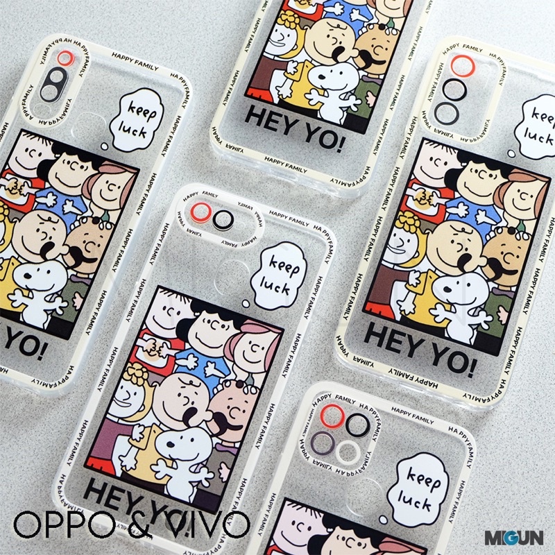 New! Peanuts Case For OPPO REALME VIVO A12 A5S A11K A7 A53 A54 A15 A16 A1K C2 C12 C15 C20 C11 Y15 Y17 Y12 Y20 Y12i A74 A95 Y30 Y50 Y91 Y93 Y95 Y91C Y30 Y50