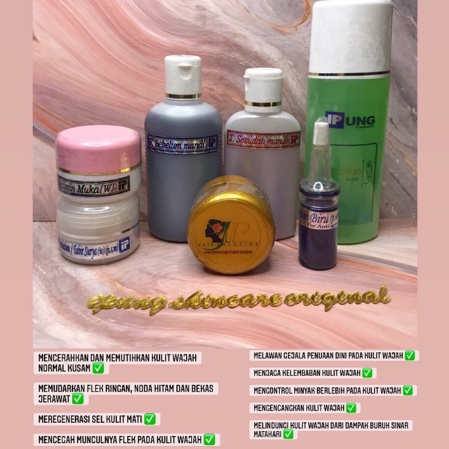 [ORIGINAL] Paket Komplit Flek Glow iP/IPUNG Skincare Original
