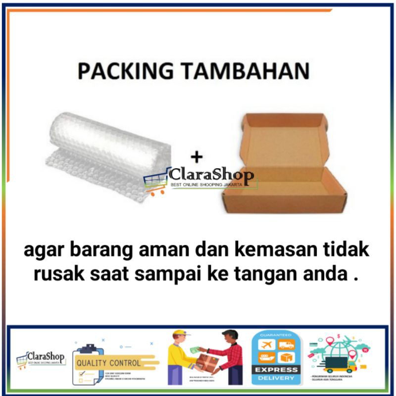 

kardus dan Bublle wrap packing tambahan untuk pengiriman agar lebih aman
