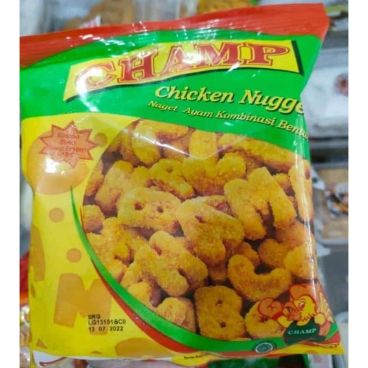 

Champ Chicken Nugget Alphabet 250 gr