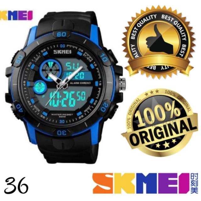 Jam Tangan Pria Skmei Original Skmei Digital Analog Big Watch Skmei 1428