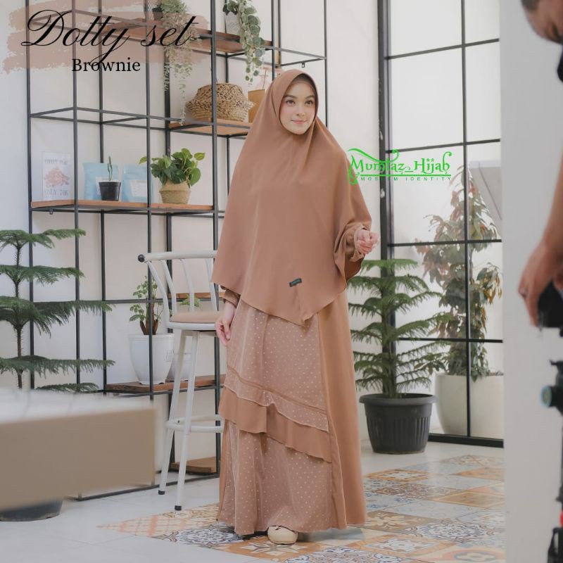 GAMIS DOTTY SET KHIMAR SYAR'I (Free Cadar) By Mumtaz Hijab