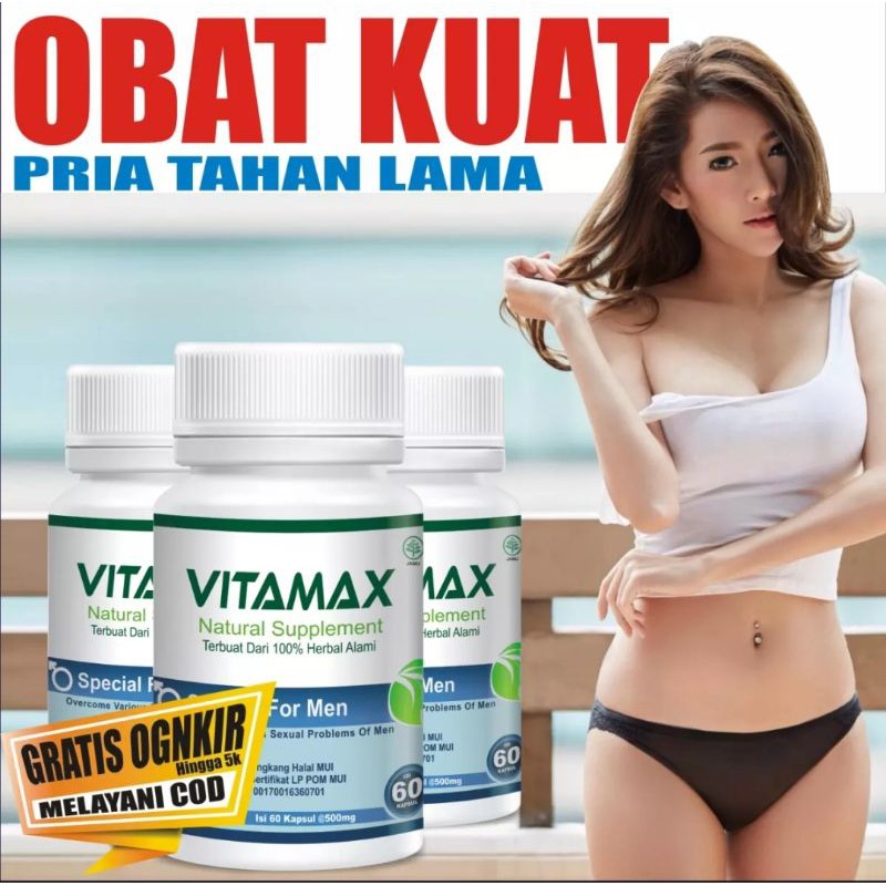 [BISA COD] VItamax_OBAT_KUAT PRIA TAHAN LAMA_OBAT_PEMBESAR PENIS PRIA Original 100% Asli