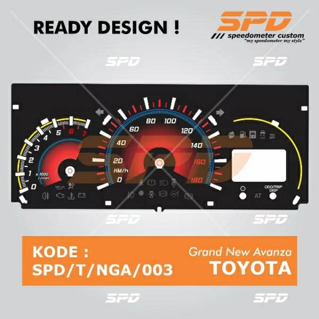 READY DESAIN spd speedometer grand new avanza