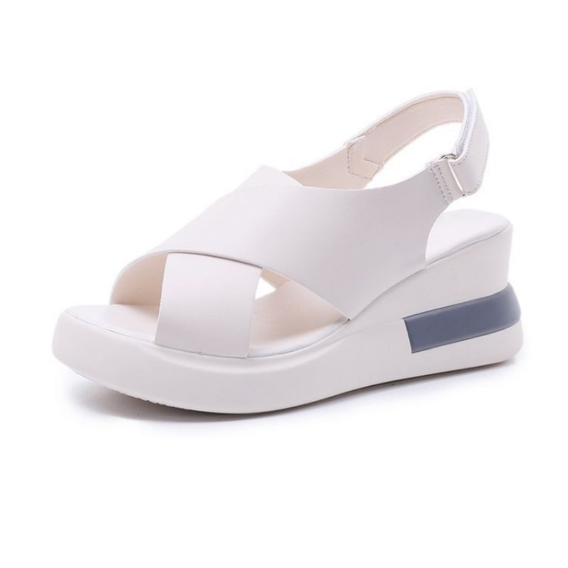 COD Sneakersdaily M60 Sepatu Sandal Wanita Wedges Korean Style Elegant