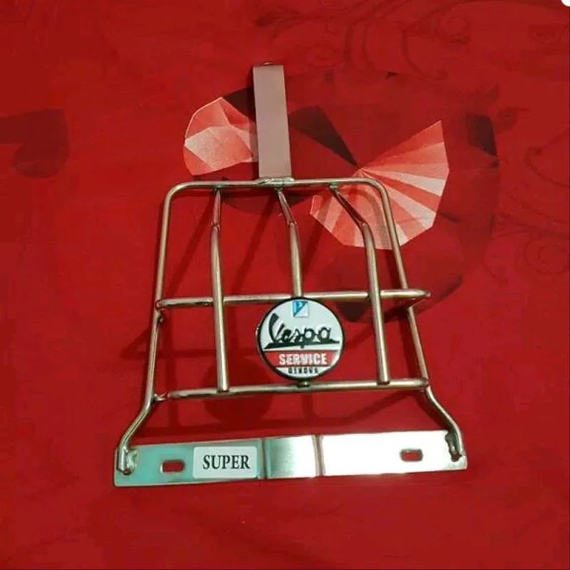 Grill lampu vespa super model kotak