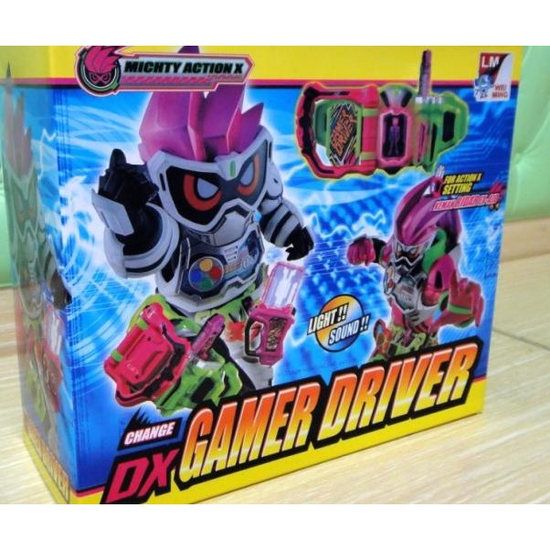 DX GAMER DRIVER KAMEN RIDER EX AID PLUS GASHAT DX BOOTLEG