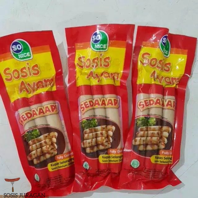 

Sosis Ayam So Nice 3S Banded 15 pcs