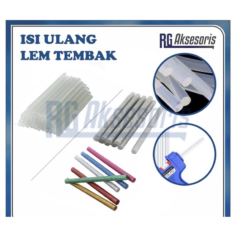 Jual Isi Ulang Lem Tembak Refill Lem Tembak Lem Bakar Kecil Glue