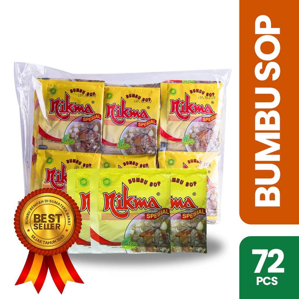 

Nikma Bumbu Sop Rentengan ( 5 Gram) Citarasa Khas Padang